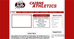 Desktop Screenshot of cairnsathletics.org.au