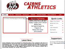 Tablet Screenshot of cairnsathletics.org.au